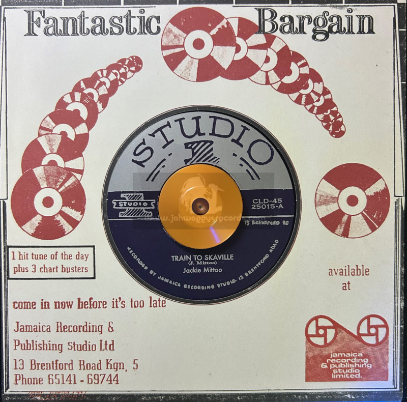 Studio 1-7"-Train To Skaville / Jackie Mittoo + Go Whey / Jackie Opel