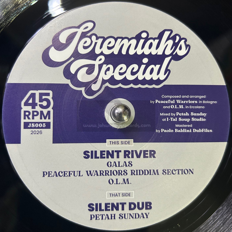 Jeremiah's Special-7"-Silent River / Galas-Peaceful Warriors Riddim Section + Silent Dub / Petah Sunday