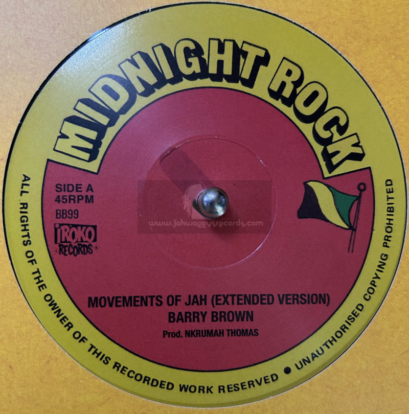 Midnight Rock-12"-Movements Of Jah / Barry Brown + Jah Jah Guidance / Jah Thomas