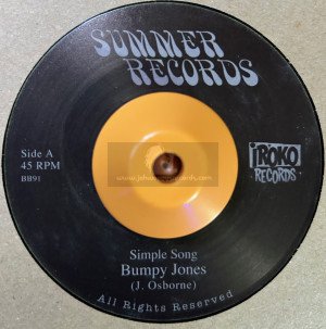 Summer Records-7"-Simple Song / Bumpy Jones - Johnny Osbourne + Jah Jah Symphony In B Minor / Earth Roots & Water