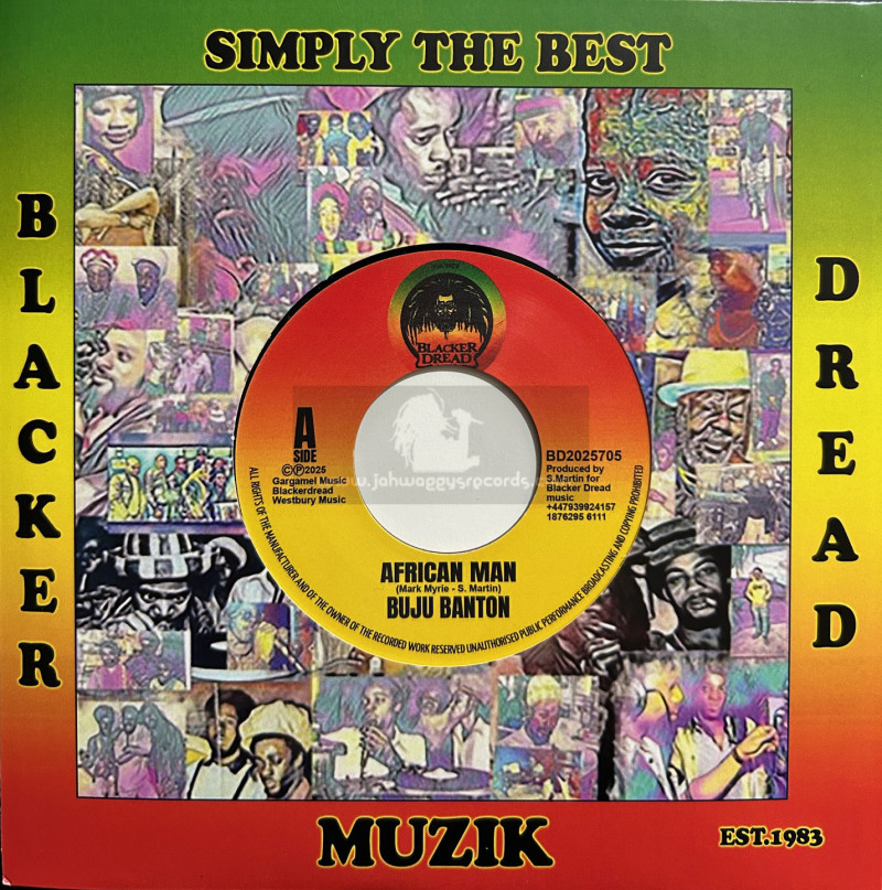 Blacker Dread-7"-African Man / Buju Banton