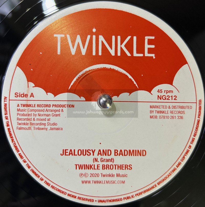Twinkle Records-12"-Jealousy And Badmind / Twinkle Brothers + Cross Over It / Twinkle Brothers