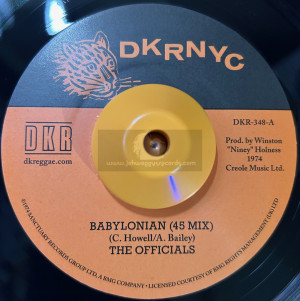 DKR NYC-7"-Babylonian / The Officials + Version / The Dynamites