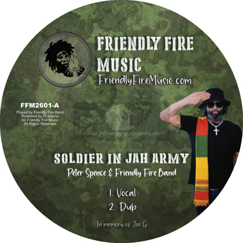 Friendly Fire Music-12"-Soldier In Jah Army / Peter Spence + Mr. Devil Boy / Myki Tuff