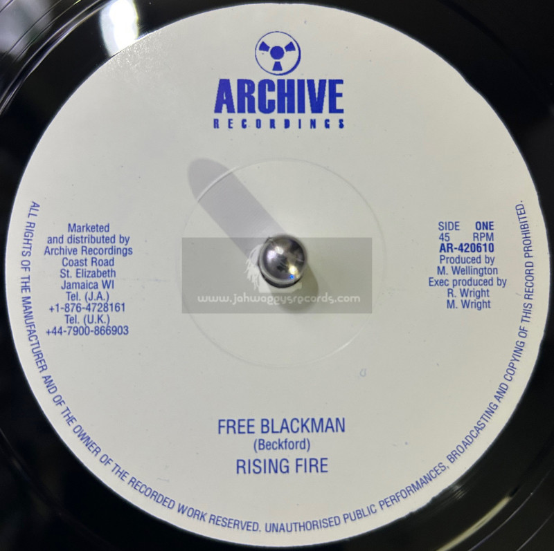 Archive Recordings-10"-Free Blackman / Rising Fire