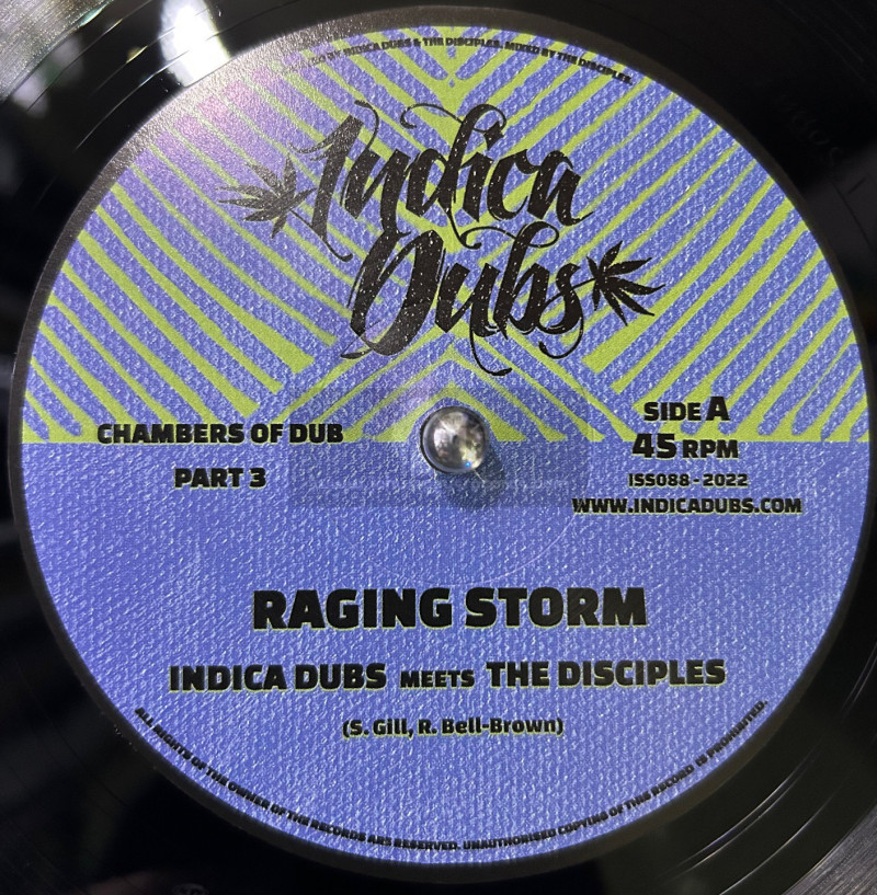 Indica Dubs-10"-Raging Storm / Indica Dubs Meets The Disciples + 8 Chambers / Indica Dubs Meets The Disciples