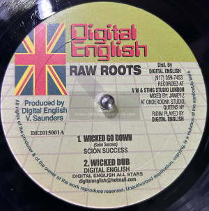 Digital English-10"-Wicked Go Down / Scion Success + Hot Like Fire / Lin Stong + Limited Roots / Glen Brown