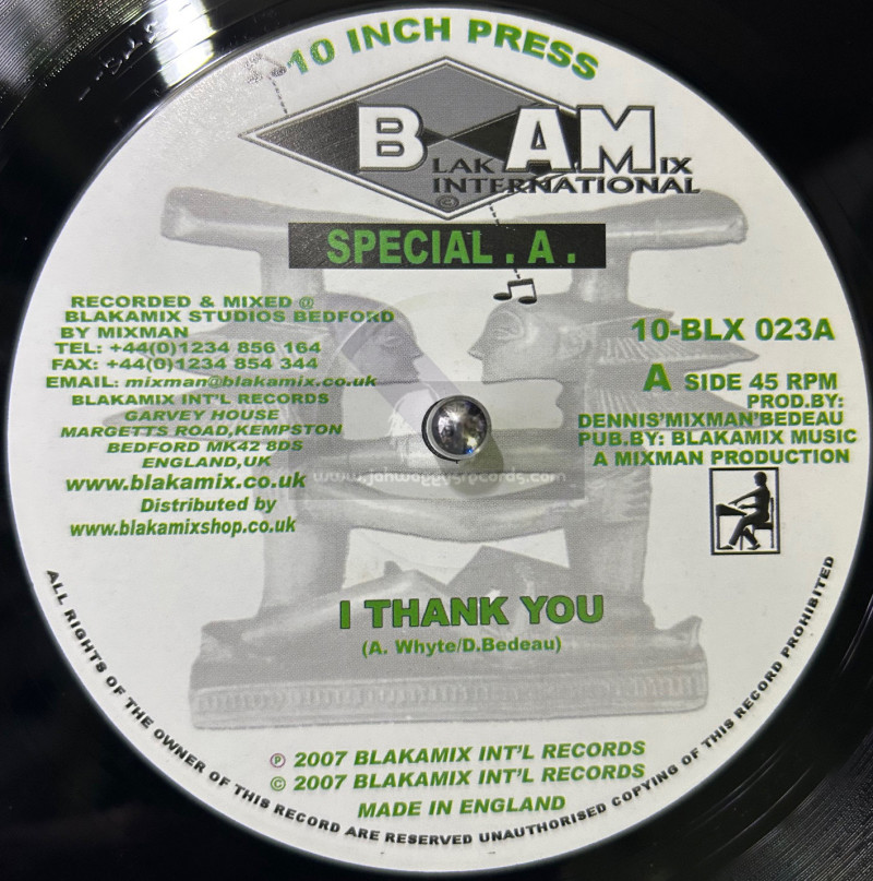 Blakamix International-10"-I Thank You / Special A