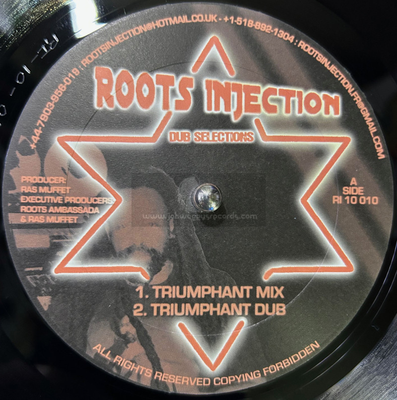 Roots Injection-10"-Triumphant Mix + Blow Mr Hornsman / Ras Muffet