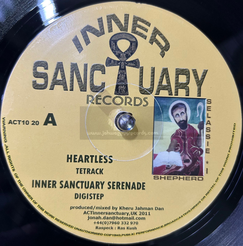 Inner Santuary Records-10"-Heartless / Tetrack - Killa!