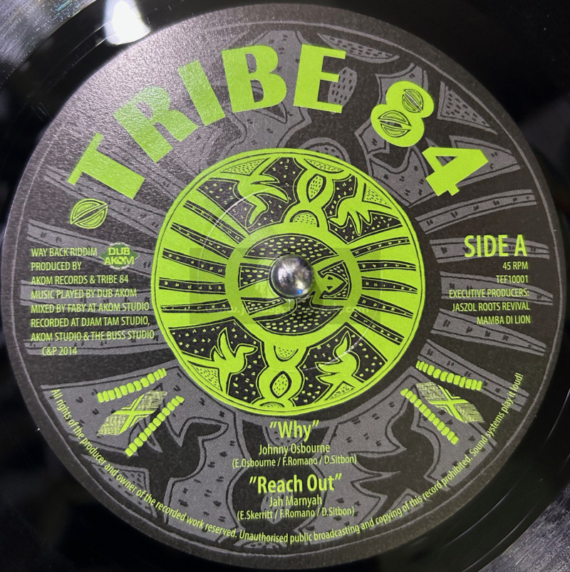 Tribe 84-10"-Why Johnny Osbourne + Reach Out / Jah Marnyah