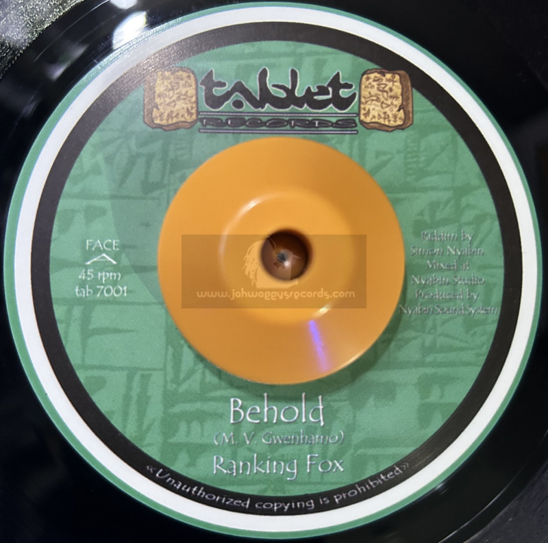 Tablet Records-7"-Behold / Ranking Fox
