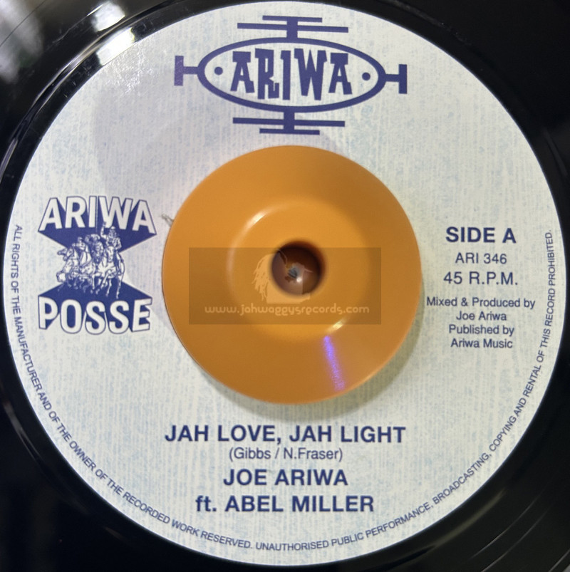 Ariwa-7"-Jah Love Jah Light / Joe Ariwa Feat Abel Miller