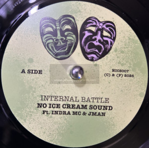 No Ice Cream Sound-7"-Internal Battle / Indra MC & Jman - No Ice Cream Sound