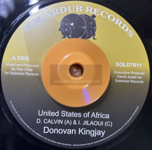 Solardub Records-7"-United States Of Africa / Donovan Kingjay