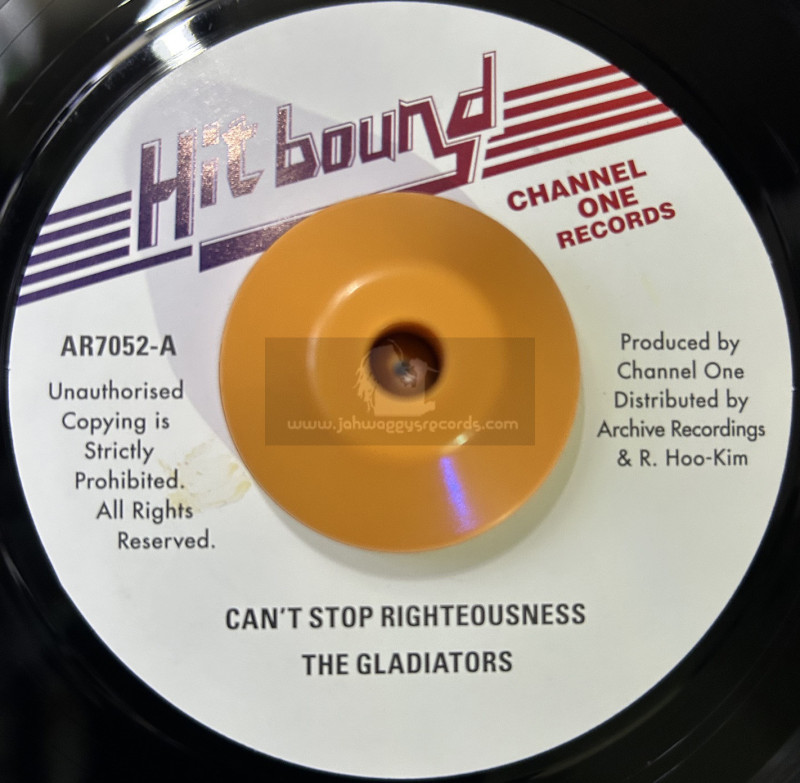 Hit Bound-7"-Can't Stop Righteousness / The Gladiators