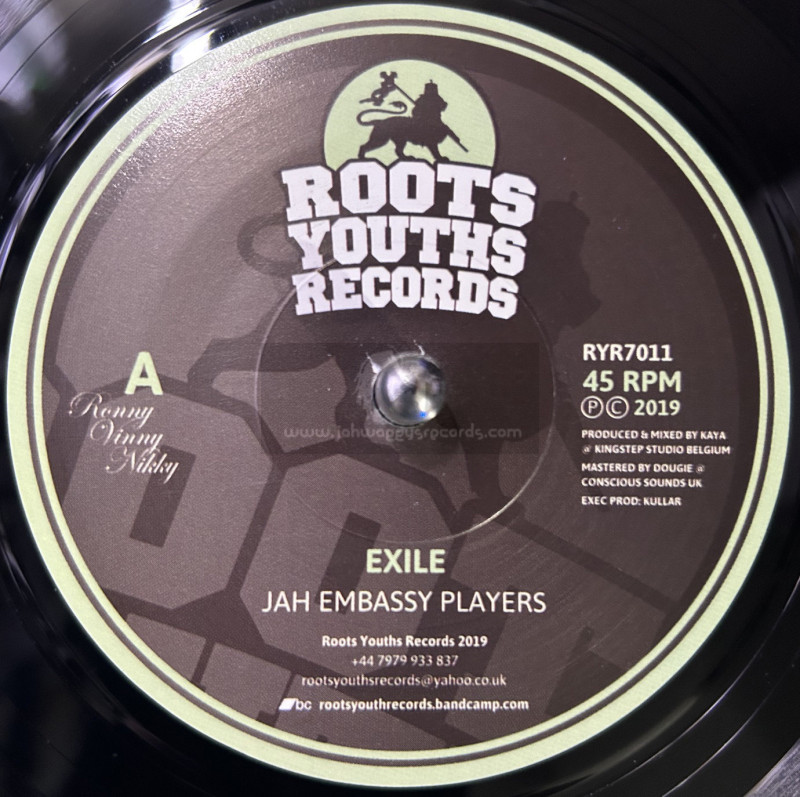 Roots Youths Records-7"-Exile / Jah Embassy Players