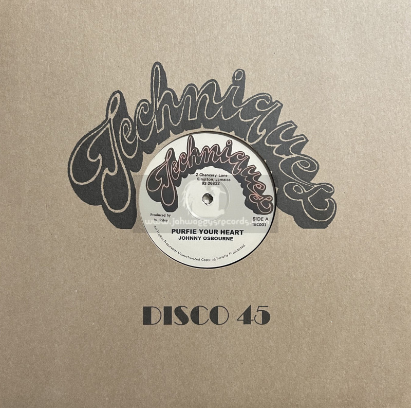 Techniques-12"-Purify Your Heart / Johnny Osbourne + Prophecy / Jimmy Riley
