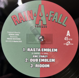 Rain A Fall Records-12"-Rasta Emblem / King Stanley + Chant Down Babylon / King Stanley