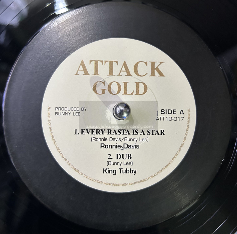 Attack Gold-10"-Jahovia + Every Rasta Is A Star / Ronnie Davis