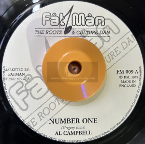 Fat Man Records-7"-Number One / Al Campbell