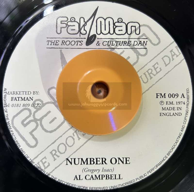 Fat Man Records-7"-Number One / Al Campbell