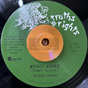 TRUTHS & RIGHTS-7"-MUSIC ALONE / STIFFY DREAD