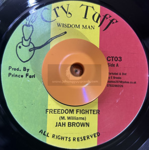 CRY TUFF-7"-FREEDOM FIGHTER / JAH BROWN