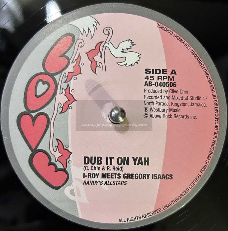 Love-10"-Dub It On Yah / I Roy Meets Gregory Isaacs + Scaba-Baba-Way / I Roy Meets Errol Dunkley