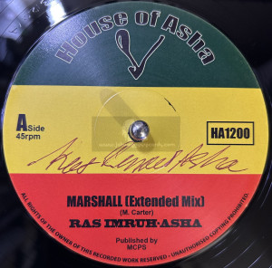 House Of Asha-12"-Marshall / Ras Imruh Asha