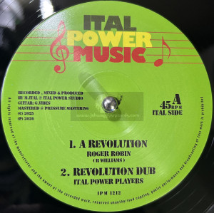 Ital Power Music-12"-A Revolution / Roger Robin + Jah Light / M Ital