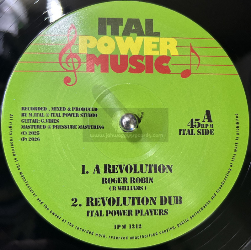 Ital Power Music-12"-A Revolution / Roger Robin + Jah Light / M Ital