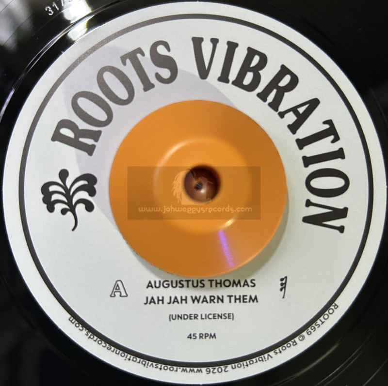 Roots Vibration-7"-Jah Jah Warn Them / Augustus Thomas