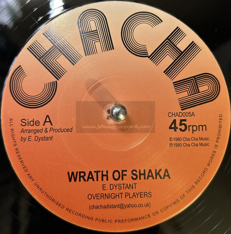Cha Cha-12"-Wrath Of Shaka / Overnight Players + Black Man Time /Earl Sixteen