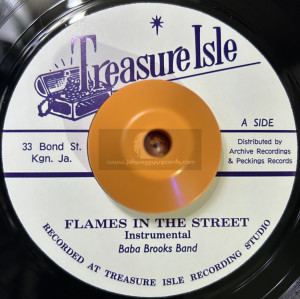 Treasure Isle-7"-Flames In The Street / Baba Brooks Band + Knock Out Punch / Baba Brooks Band