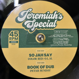 Jeremiah's Special-7"-So Jah Say / Color Red + Book Of Dub / Petah Sunday