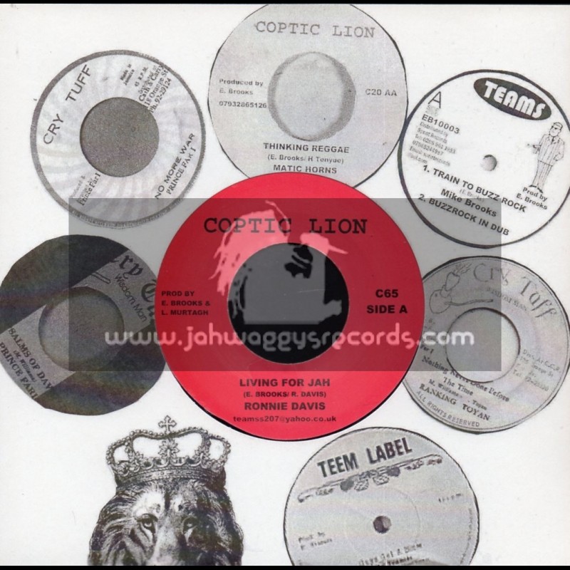 Coptic Lion-7"-Living For Jah / Ronnie Davis