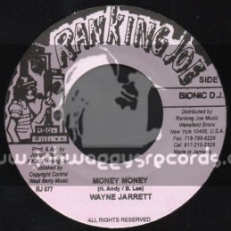 Ranking Joe Records-7"-Money Money / Wayne Jarrett