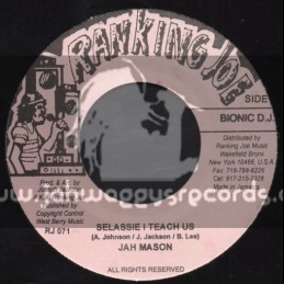 Ranking Joe Records-7"-Selassie I Teach Us / Jah Mason