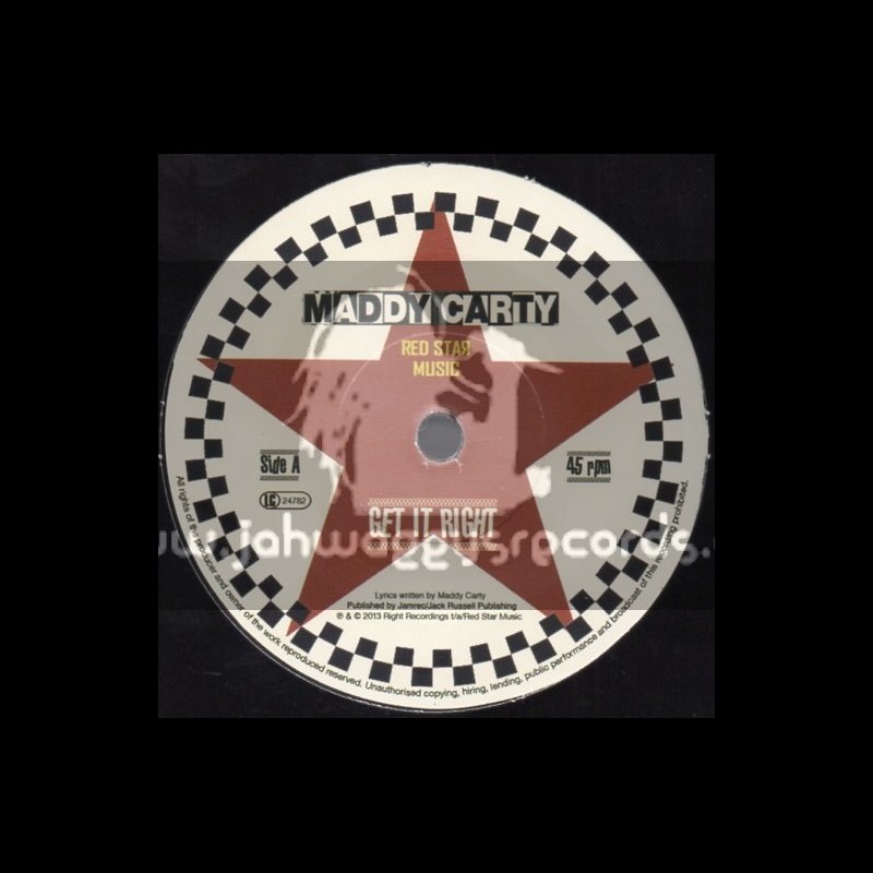 Red Star Music-7"-Get It Right / Maddy Carty