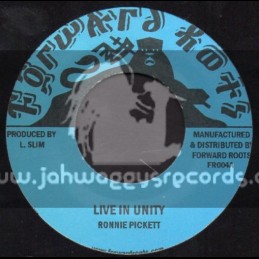 Forward Roots-7"-Live In Unity / Ronnie Pickett + Psalms 53 / Prince Fari