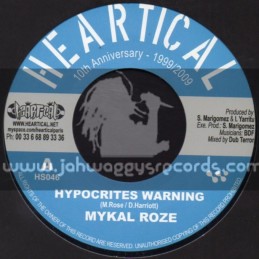 Heartical-7"-Hypocrites Warning / Mykal Roze