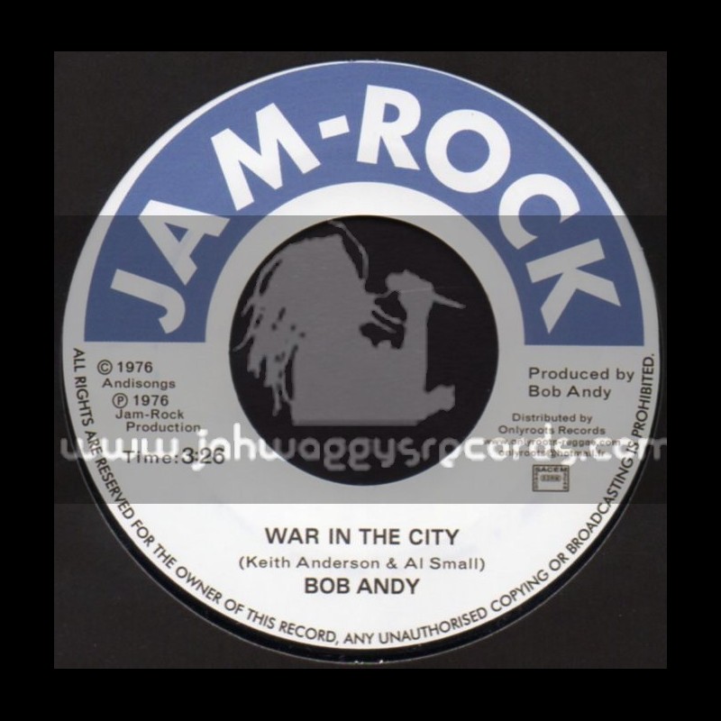 Jam Rock-7"-War In The City / Bob Andy