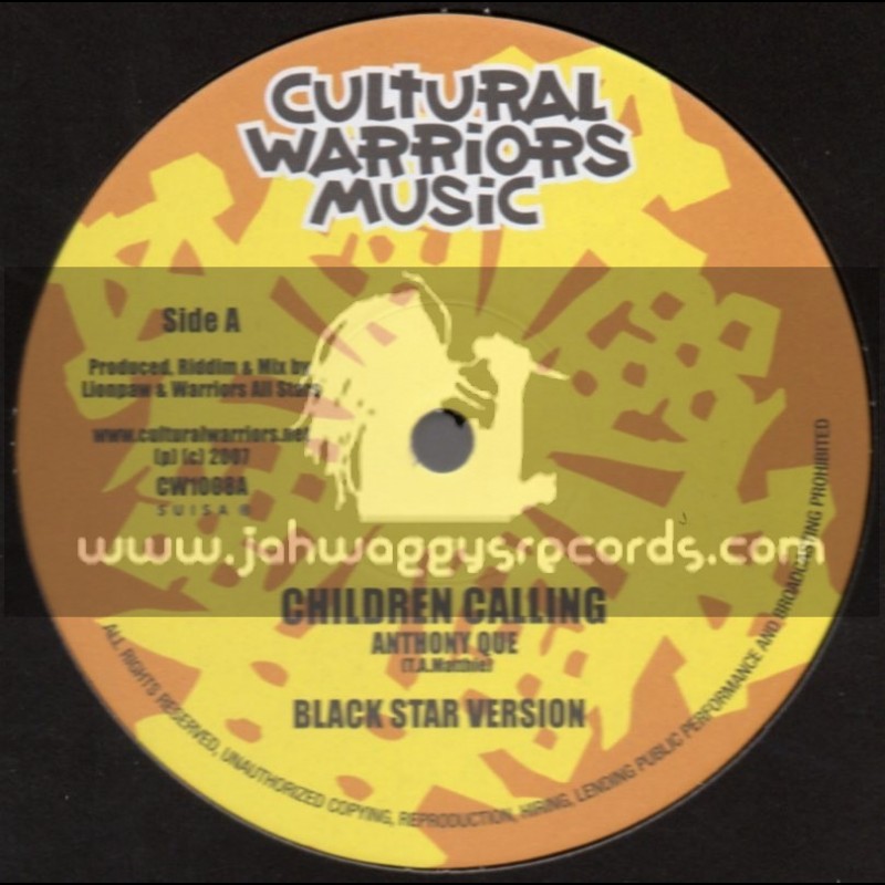 Cultural Warriors Music-10"-Children Calling / Anthony Que