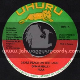 Uhuru-7"-More Peace On The Land / Piza