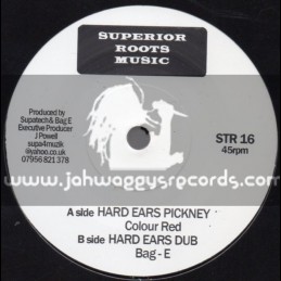 Superior Roots Music-7"-Hard Ears Pickney / Colour Red