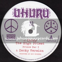 Uhuru-10"-Zacky The High Priest / Prince Far I + Oh Happy Day / Junior Ried