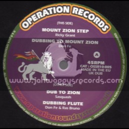 Operation Records-10"-Mount Zion Step / Ricky Grant