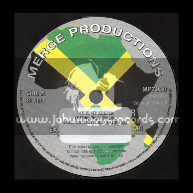 Merge Production-7"-Jah Is My Keeper / Earl 16 & Ras Zacharri