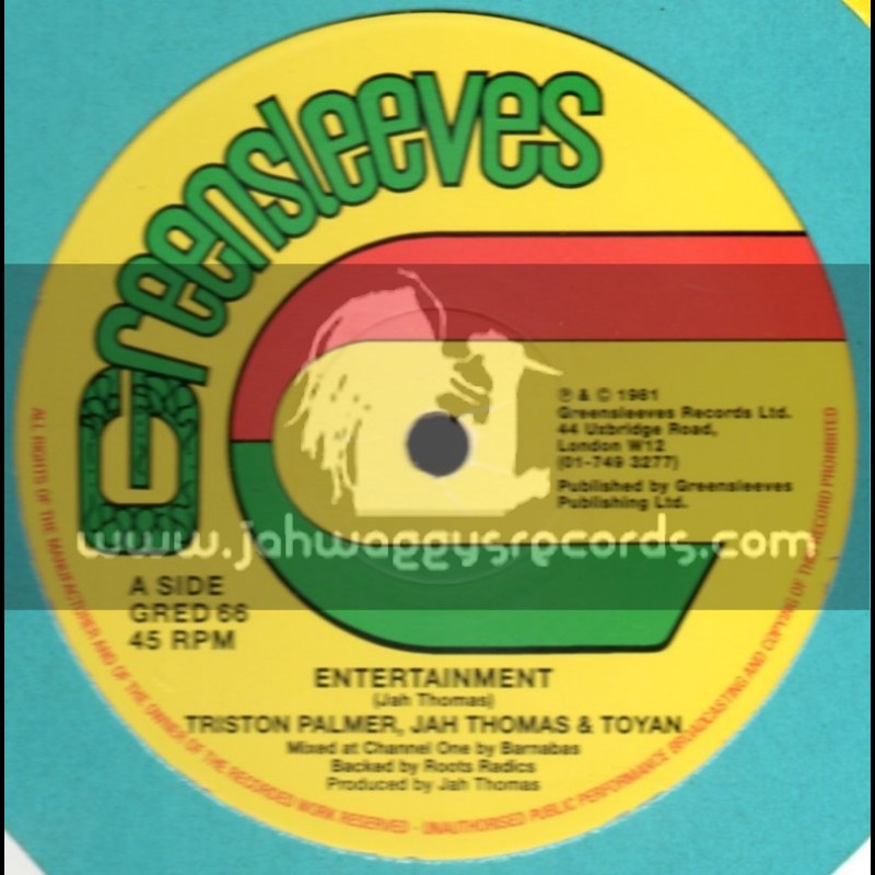 Greensleeves-12"-Entertainment / Triston Palmer , Jah Thomas & Toyan
